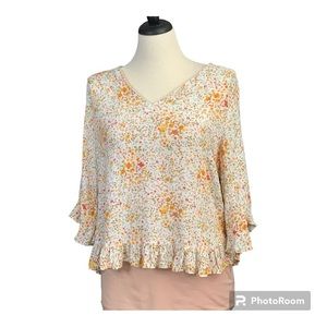 Rose & Thyme boho top SZ L
